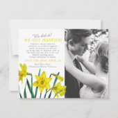 We zijn getrouwd trouwfeest save the date (Voorkant)