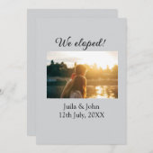 We zijn getrouwd voeg koppel naam stad, datum net  aankondiging (Voorkant / Achterkant)