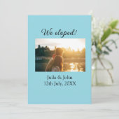 We zijn getrouwd voeg koppel naam stad, datum net aankondiging (Staand voorkant)