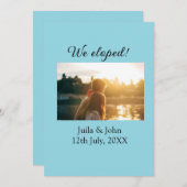 We zijn getrouwd voeg koppel naam stad, datum net aankondiging (Voorkant / Achterkant)