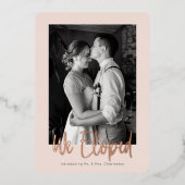 We Zijn Gevlucht Aankondiging Echt Folie Kop (Voorkant)