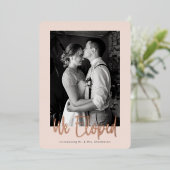 We Zijn Gevlucht Aankondiging Echt Folie Kop (Staand Voorkant)