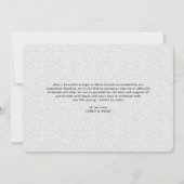 We Zijn Gevlucht | Borstel Lettered Trouwkaart Aankondiging (Achterkant)