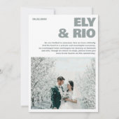 We Zijn Gevlucht Eenvoudige Zee Foto Aankondigings Aankondiging (Achterkant)