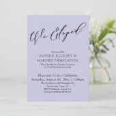 We zijn gevlucht, Elegante Simpele Lavender Vierin Kaart (Staand voorkant)