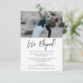 We Zijn Gevlucht Handgeschreven Uitnodiging Vlucht (Staand voorkant)