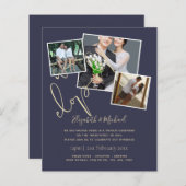 We Zijn Gevlucht Huwelijksaankondiging Uitnodiging (Voorkant / Achterkant)