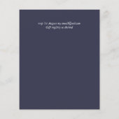 We Zijn Gevlucht Huwelijksaankondiging Uitnodiging (Achterkant)