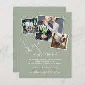 We Zijn Gevlucht Huwelijksaankondiging Uitnodiging (Voorkant / Achterkant)