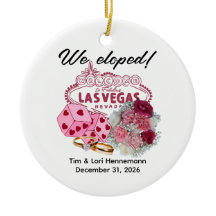 WE ZIJN GEVLUCHT! Las Vegas thema huwelijksaankond