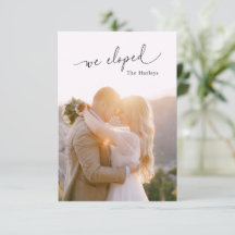 We Zijn Gevlucht Lief Script Huwelijksfoto Aankond