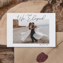 We Zijn Gevlucht Minimal Script Foto Elopement Huw