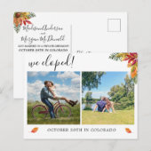 We zijn gevlucht multi foto aankondiging herfst an (Voorkant / Achterkant)