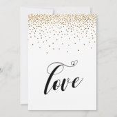 We Zijn Gevlucht Script, Gouden Confetti, Ontvangs Kaart (Achterkant)