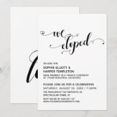 We Zijn Gevlucht Zwart & Wit Schrift met Hartjes B Kaart (Voorkant / Achterkant)