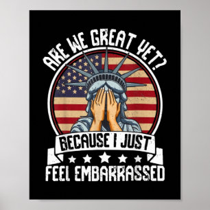 We zijn geweldig, maar toch voel ik me beschaamd t poster