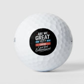 We zijn geweldig, maar voelen ons beschaamd tegen  golfballen (Voorkant)