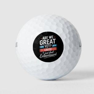 We zijn geweldig, maar voelen ons beschaamd tegen golfballen