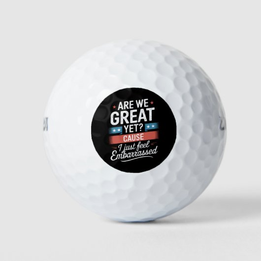 We zijn geweldig, maar voelen ons beschaamd tegen  golfballen (Voorkant)