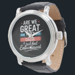 We zijn geweldig, maar voelen ons beschaamd tegen  horloge<br><div class="desc">We zijn geweldig,  maar ik schaam me gewoon voor anti Trump</div>