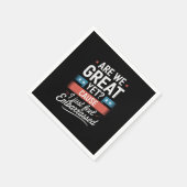 We zijn geweldig, maar voelen ons beschaamd tegen  servet (Hoek)