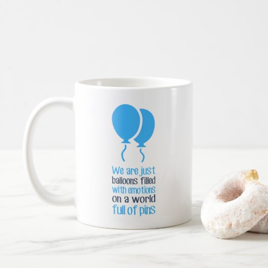 We zijn gewoon ballonnen koffiemok (Met donut)
