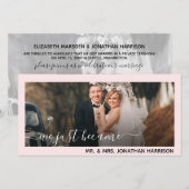 We zijn gewoon de heer Mrs. Foto geworden, net get Aankondiging (Voorkant / Achterkant)