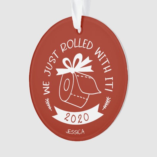 We zijn gewoon doorgewinterd met het grappige fees ornament (voorkant)