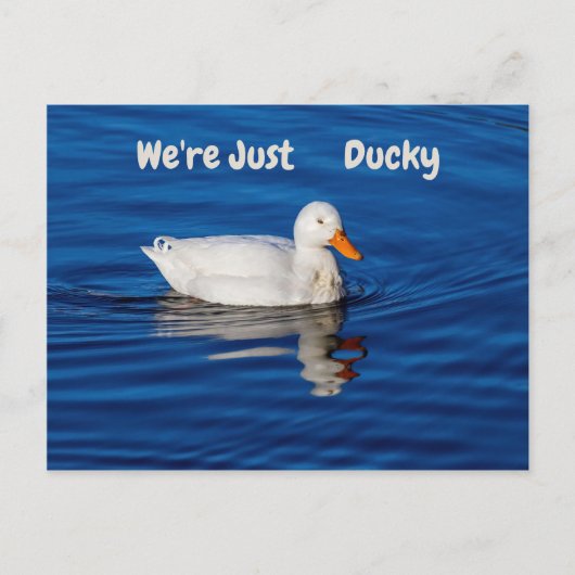We zijn gewoon Ducky Briefkaart (Voorkant)