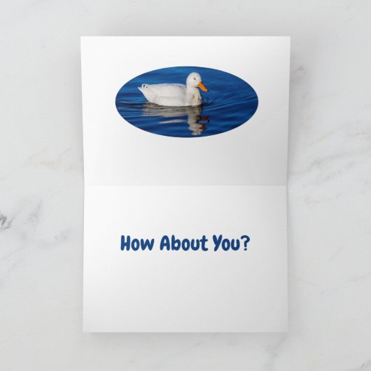 We zijn gewoon Ducky Kaart (Binnen)