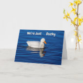 We zijn gewoon Ducky Kaart (Gele Bloem)