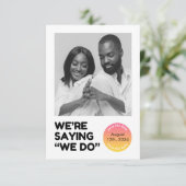 WE ZIJN GEZEGDE DAT WE DE DATE KAART REDDEN (Staand voorkant)