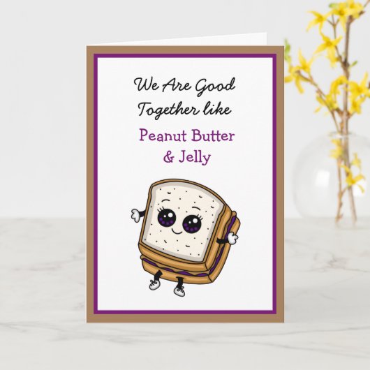 We zijn goed samen, liefje. kaart (Gele Bloem)