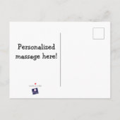 We zijn grappig verhuisd aankondigingskaart (Achterkant)