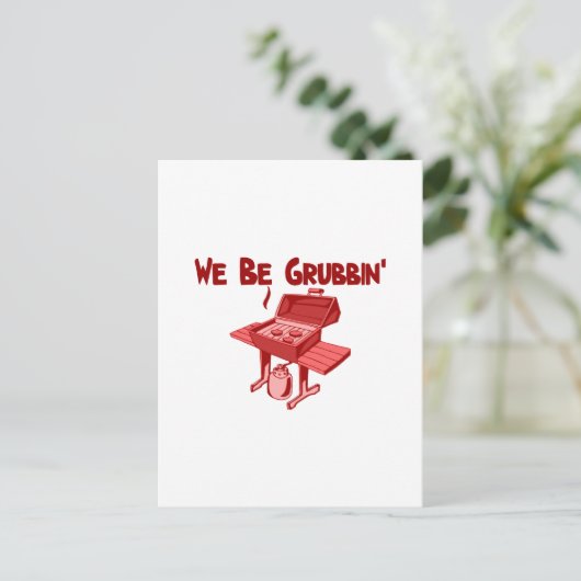 We zijn Grubbin Briefkaart (Staand voorkant)