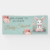 We zijn haas-y enthousiast voor kleine Bunny Baby  Spandoek (Horizontaal)