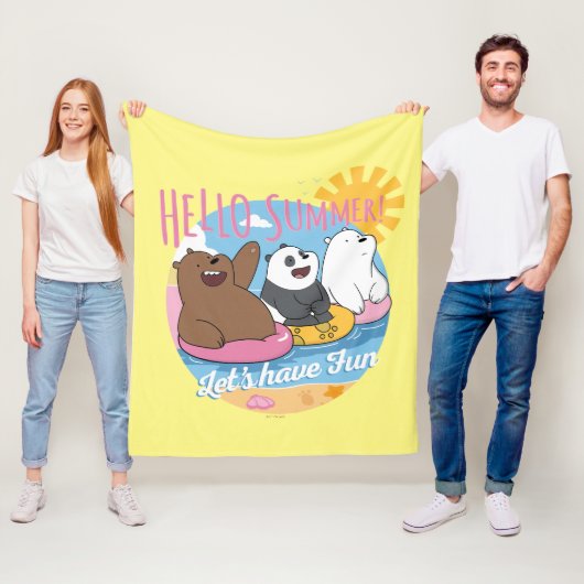 We zijn Hallo Beren. Laten we Fun hebben Fleece Deken (In situ)