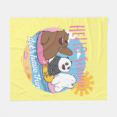We zijn Hallo Beren. Laten we Fun hebben Fleece Deken (Voorkant (Horizontaal))