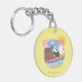 We zijn Hallo Beren. Laten we Fun hebben Sleutelhanger (Voorkant Links)