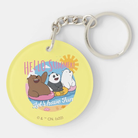 We zijn Hallo Beren. Laten we Fun hebben Sleutelhanger (Achterkant)