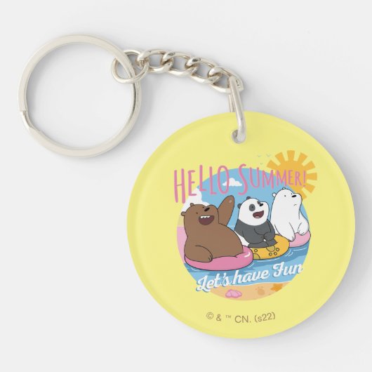 We zijn Hallo Beren. Laten we Fun hebben Sleutelhanger (Voorkant)