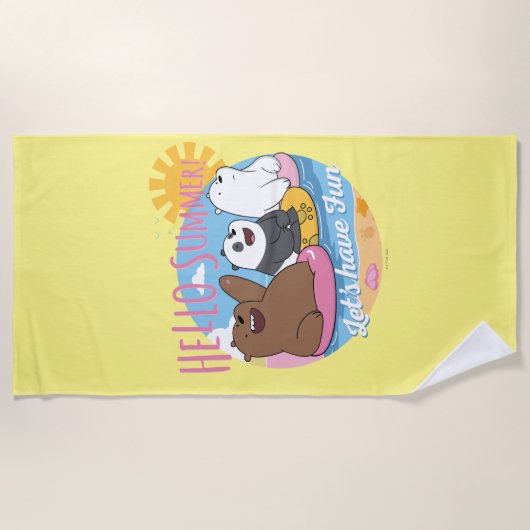 We zijn Hallo Beren. Laten we Fun hebben Strandlaken (Voorkant)