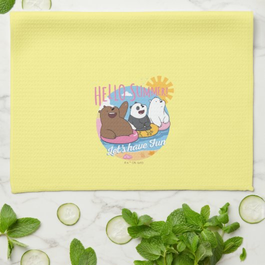 We zijn Hallo Beren. Laten we Fun hebben Theedoek (Gevouwen)