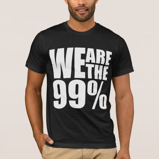 We zijn het 99% donkere Bella Canvas T-Shirt (Voorkant)