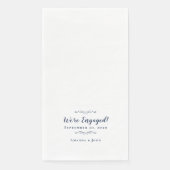 We zijn het Verloving van de bruiloft. Servet (Voorkant)