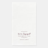 We zijn het Verloving van het huwelijk... Servet (Voorkant)