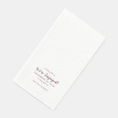 We zijn het Verloving van het huwelijk... Servet (Hoek)