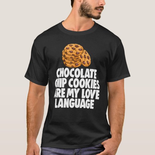 We zijn hier alleen voor koekjes, vrouwen met choc t-shirt (Voorkant)