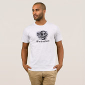 "We zijn hier allemaal gek!" T-shirt - De Cheshire (Voorkant volledig)