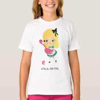 We zijn hier allemaal kwaad. Meisjesshirt T-shirt
